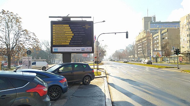 Bilbordi sa imenima najboljih novosadskih đaka duž Bulevara oslobođenja 