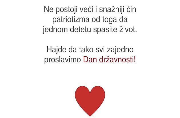 Sutra velika akcija prikupljanja krvi za obolelu decu na Trgu slobode i u Hajduk Veljkovoj