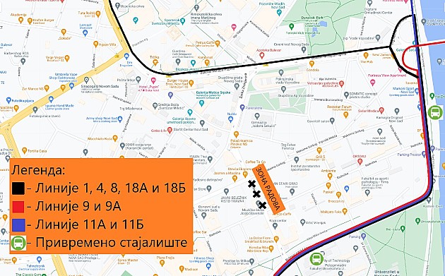 Zabrana saobraćaja u Stražilovskoj ulici, autobusi menjaju trasu kretanja