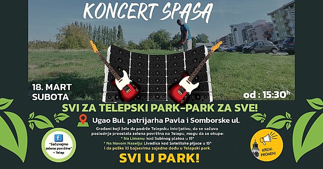 U subotu „Koncert za spas Telepskog parka“, pozvan i gradonačelnik 