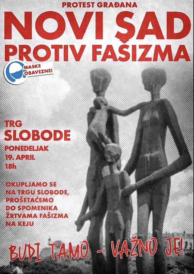 U ponedeljak protest „Novi Sad protiv fašizma“