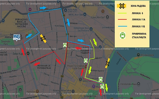 Od sutra izmena trasa autobuskih linija 6, 11A i 11B