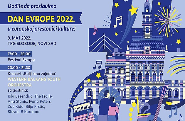 „Festival Evrope“ 9. maja na Trgu slobode