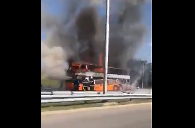 Putnici iz zapaljenog autobusa stigli u Novi Sad drugim vozilom