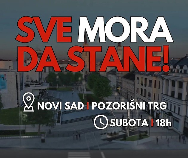 U subotu protest i u Novom Sadu
