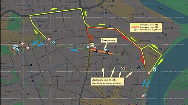 Autobusi na linijama 11A i 11B u nedelju menjaju trasu zbog radova