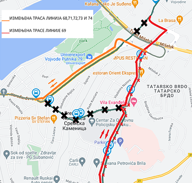 Menja se režim saobraćaja u Sremskoj Kamenici zbog uklanjanja šina