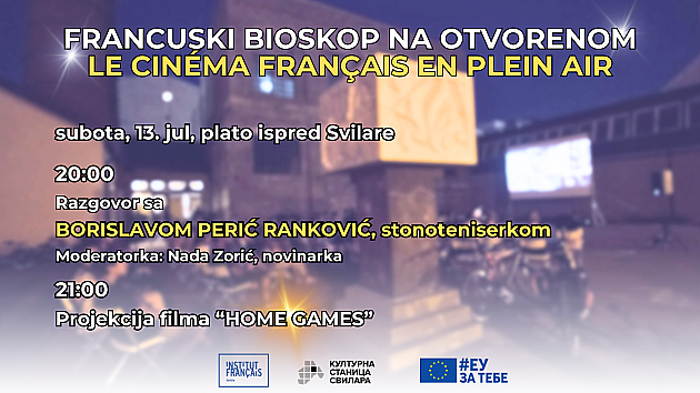 Francuski bioskop na otvorenom i ove subote u Svilari, pre filma razgovor sa Borislavom Perić Ranković