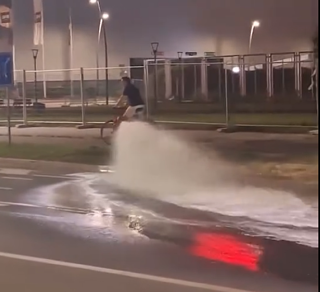 Zbog otvaranja hidranta kod turbo kružnog toka i velikog isticanja vode, moguće oscilacije pritiska