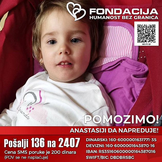 „Humanitarni ponedeljak“ na Štrandu za Anastasiju Stamenković