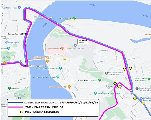 Tokom Exita zatvoreni Varadinski most i Beogradska ulica, autobusi menjaju trase