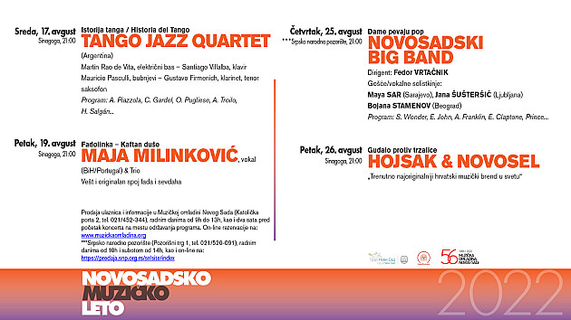 Sutra počinje Novosadsko muzičko leto