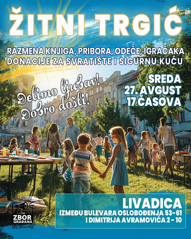 Rotkvarija danas postaje mesto razmene knjiga, igračaka, opreme i solidarnosti