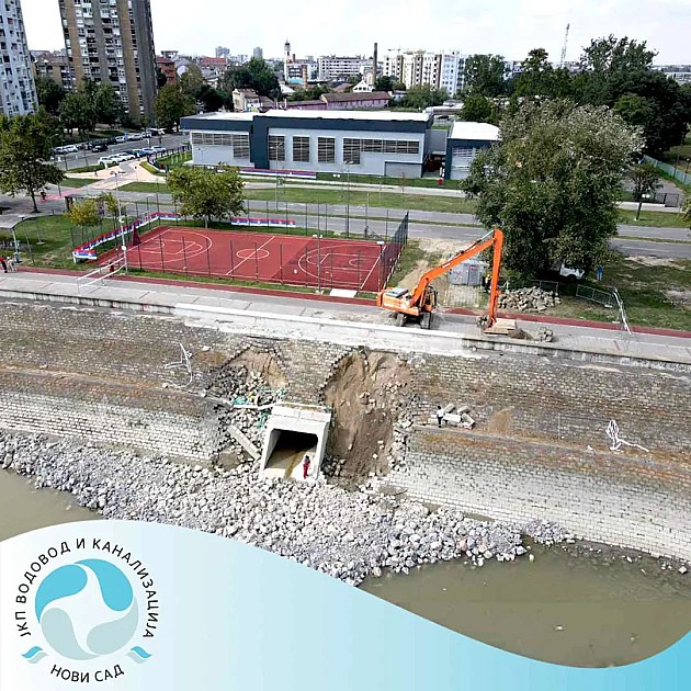 Počela druga faza sanacije kanalizacionog ispusta na Beogradskom keju