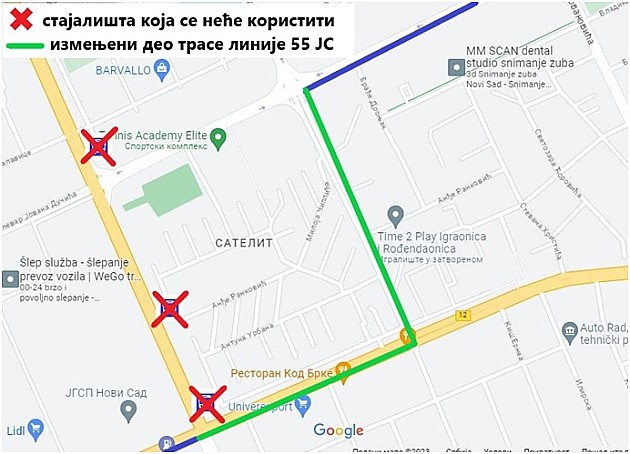 Autobuske linije 2, 7a, 8, 18a i 55 menjaju trasu zbog radova na Bulevaru kneza Miloša