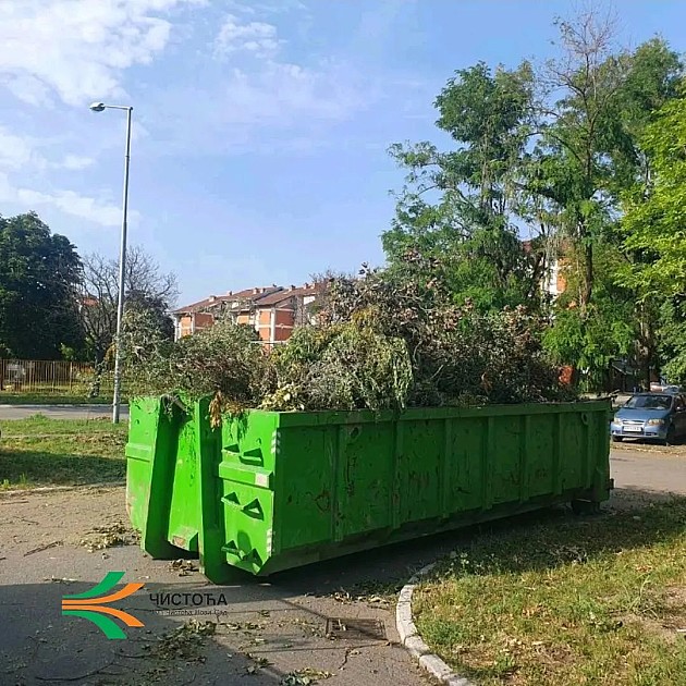 Kontejneri za krupni i kabasti otpad u MZ „Južni Telep“