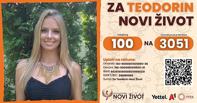 Pomoć za Teodoru Martinko, stradalu u padu nadstrešnice 1. novembra