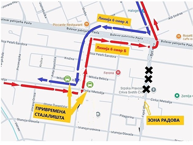 Autobusi GSP-a na liniji 6 naredna dva dana menjaju trasu zbog radova