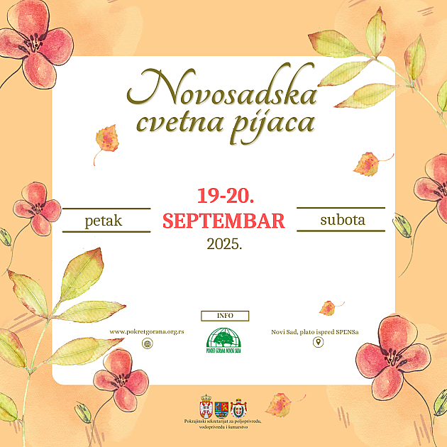 Startuje jesenji ciklus Novosadskih cvetnih pijaca