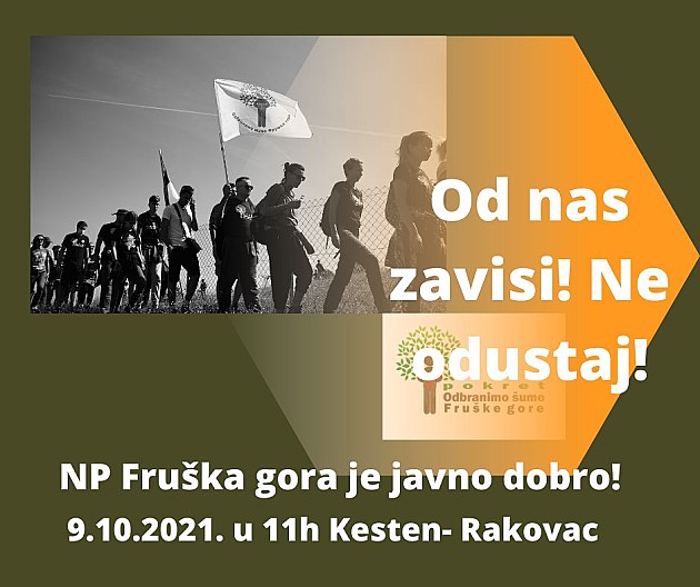 Sutra protest na Fruškoj gori