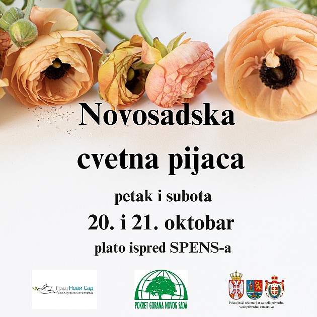 Poslednja jesenja Novosadska cvetna pijaca u petak i subotu na platou kod Spensa