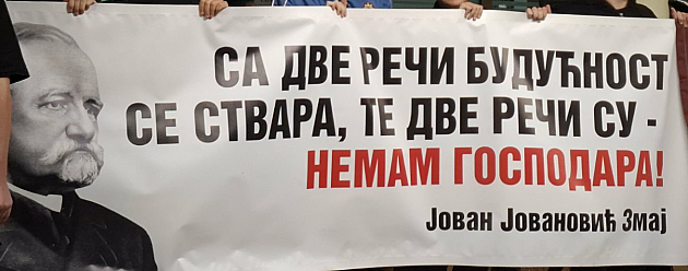 Sa protesta „Obraz obrazovanju" upućen zahtev da se učenici vrate u Jovinu gimnaziju