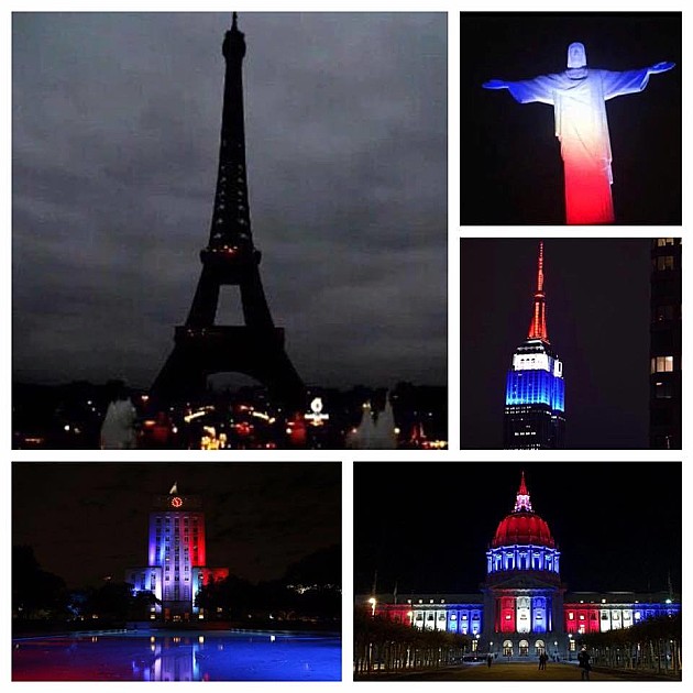 Zgrada Pokrajinske vlade u bojama francuske zastave 