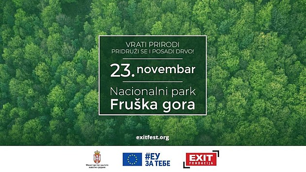 EXIT sadi 13.000 stabala na Fruškoj gori