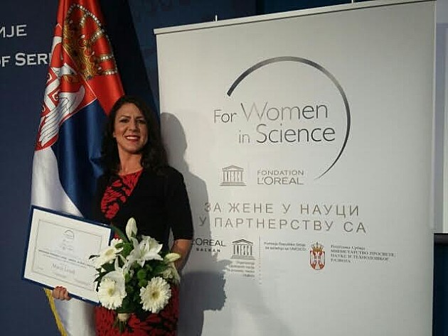 Docentkinja Marija Lesjak s PMF-a dobitnica nagrade "Za žene u nauci"