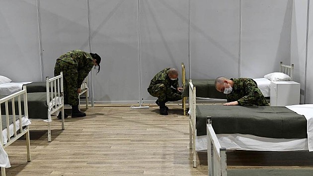 Pripremljena privremena bolnica na Novosadskom sajmu