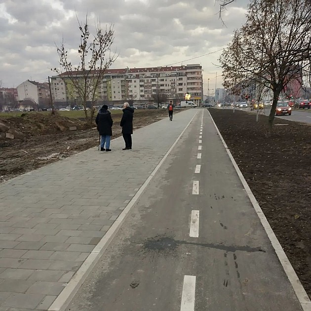 Završeni radovi na 116 metara dugoj pešačkoj i biciklističkoj stazi kod parka na Novom naselju