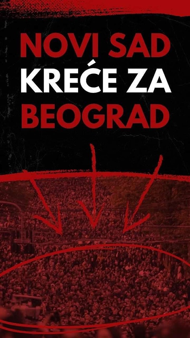 Novosadski studenti sutra marširaju do Železničke stanice, a onda vozom na protest u Beograd