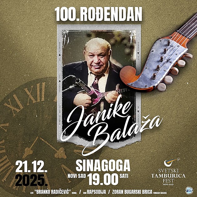 Koncert povodom 100 godina rođenja Janike Balaža u Sinagogi