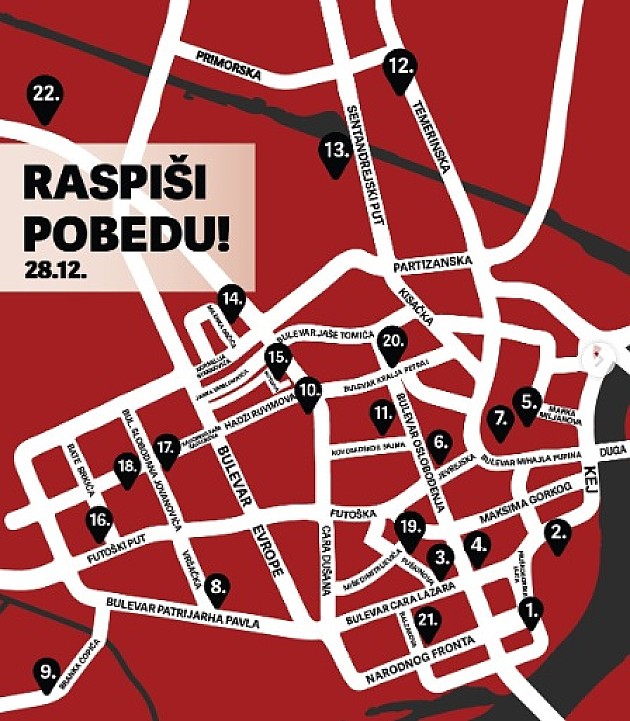 Studenti objavili na kojim lokacijama će prikupljati potpise za raspisivanje vanrednih parlamentarnih izbora