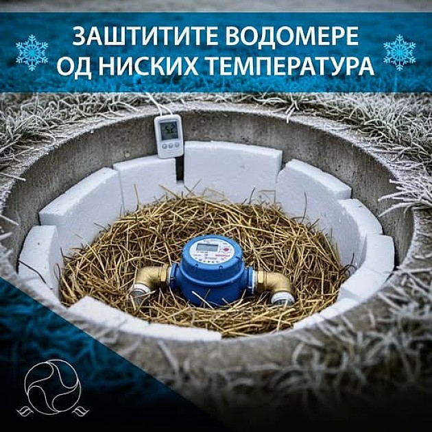 Apel da se na vreme zaštite vodomeri od hladnoće