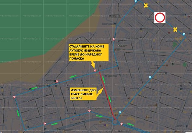 Veternički autobus na liniji 52 sutra izmenjenom trasom