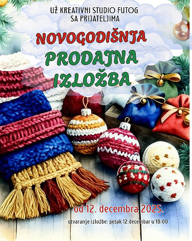 Novogodišnja prodajna izložba u Galeriji KC „Mladost“ Futog